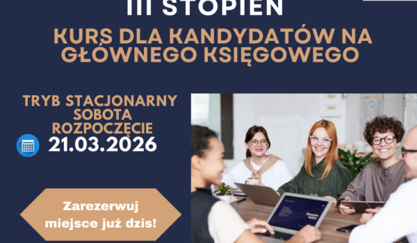 Zapraszamy na najbliższy kurs III stopnia